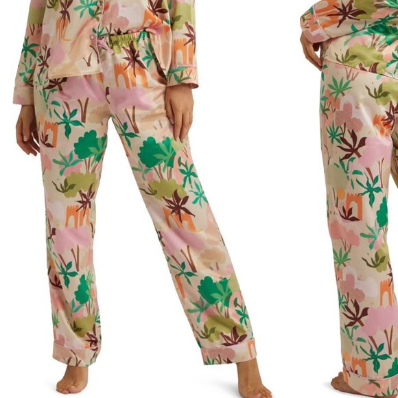 Playful Promises x Alja Horvat 70s Inspired Nature Print Pajama Pants - size 14 - Picture 7 of 7